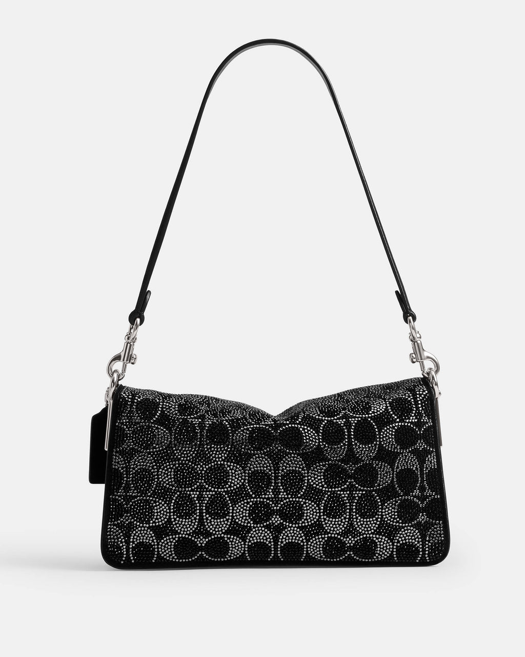 Crystal Suede Signature C Tabby Shoulder Bag 26
