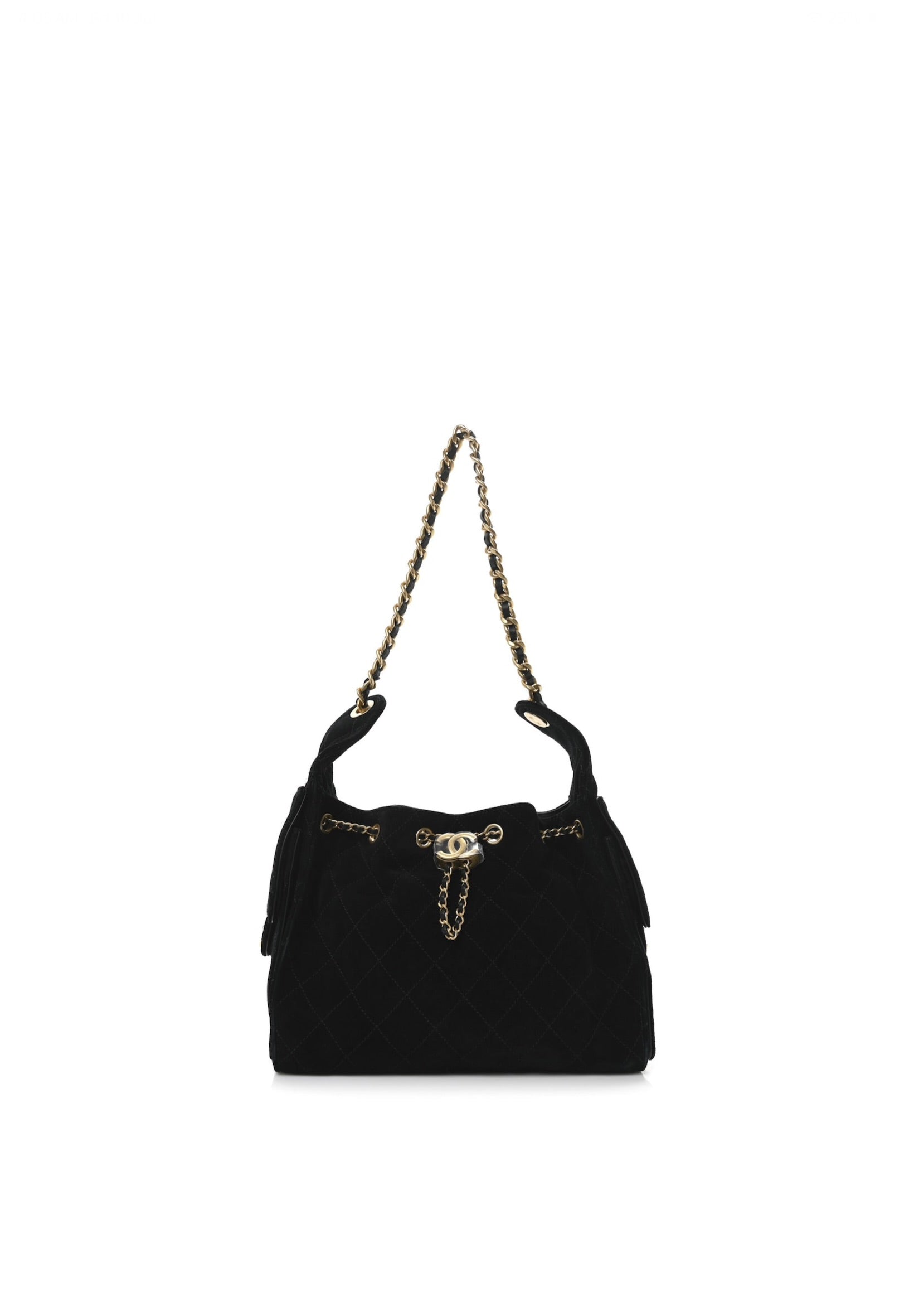 Suede Quilted Small Chanel 25 Handbag