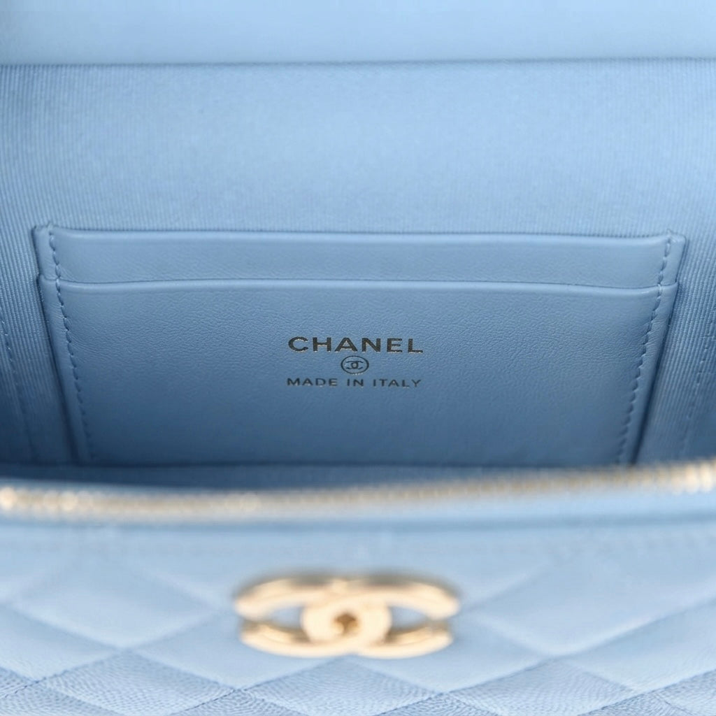 Top Handle Long Vanity Case with Chain