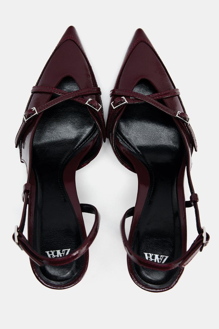 ZARA BURGUNDY CHERRY HEELS