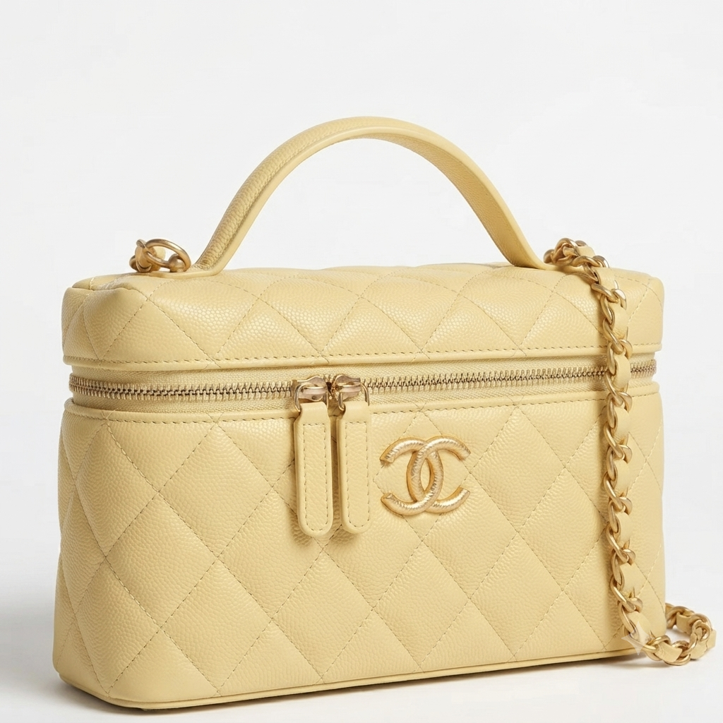 Top Handle Long Vanity Case with Chain