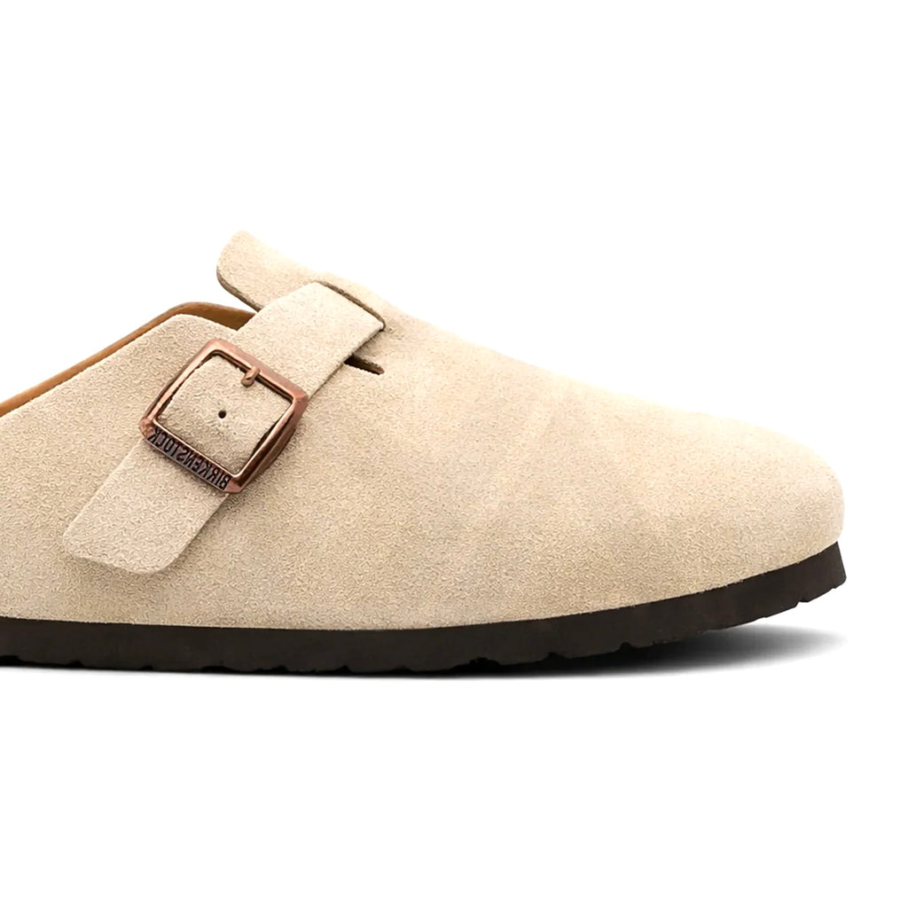 SUEDE BOSTON CLOGS