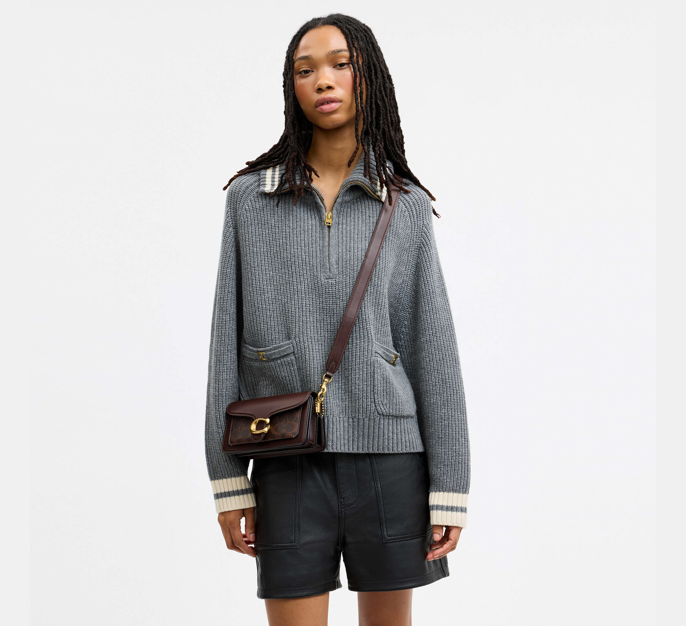 Tabby Shoulder Bag 20 In Signature Canvas