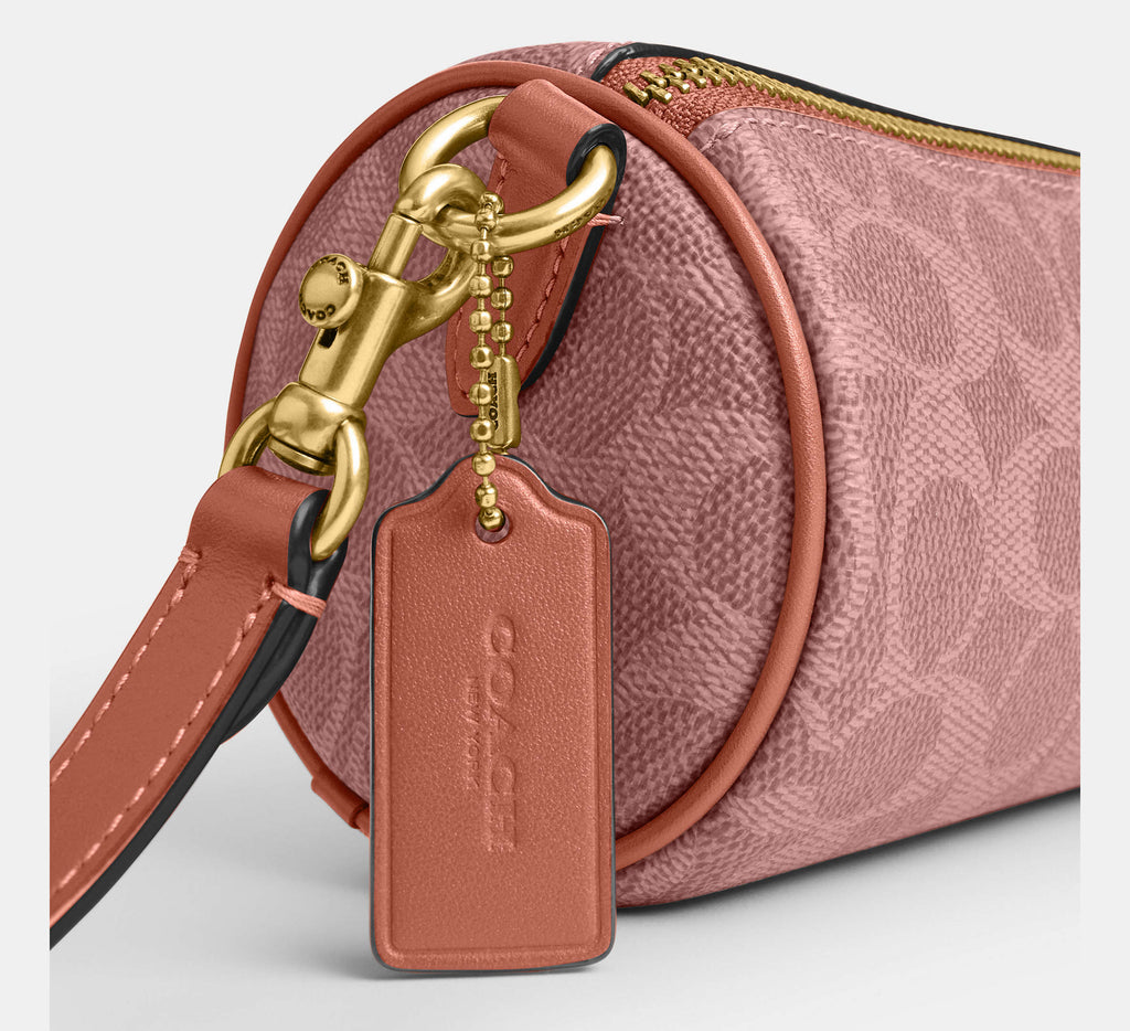 Barrel bag in signature canvas