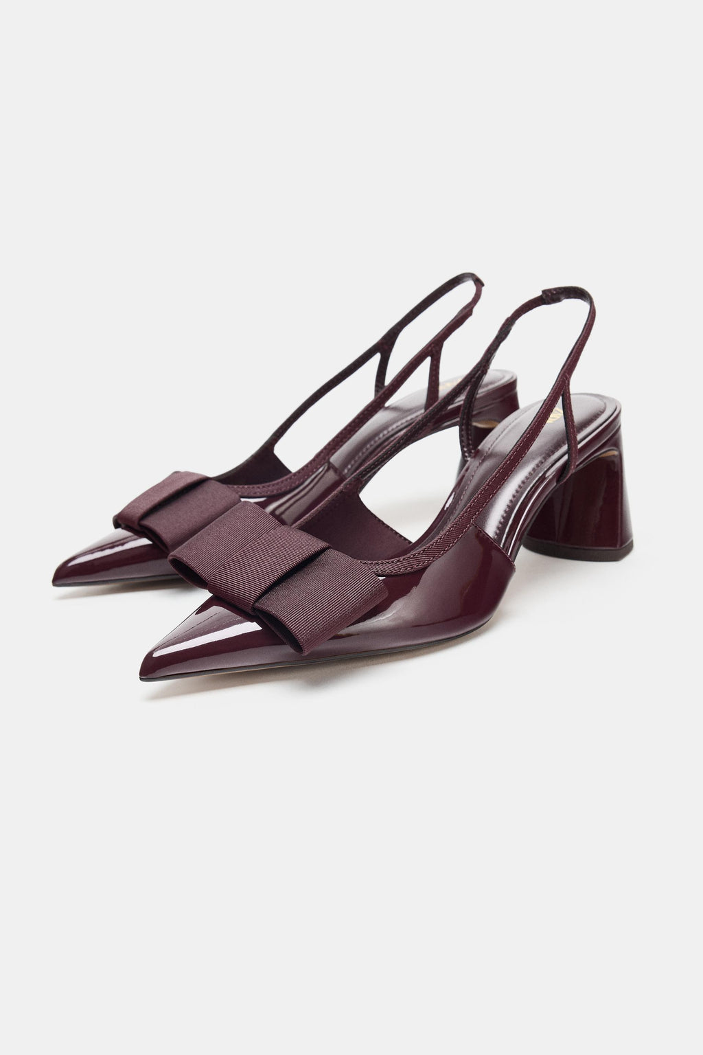 ZARA BOW SLINGBACK HEELS