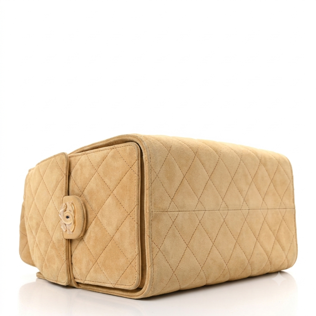 Suede Quilted Small Chanel 25 Handbag