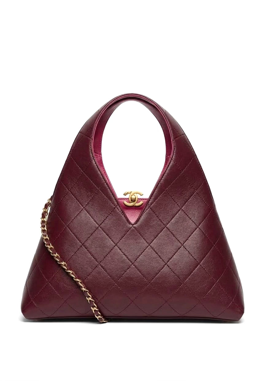 Shopping Bag Calfskin with gold chain