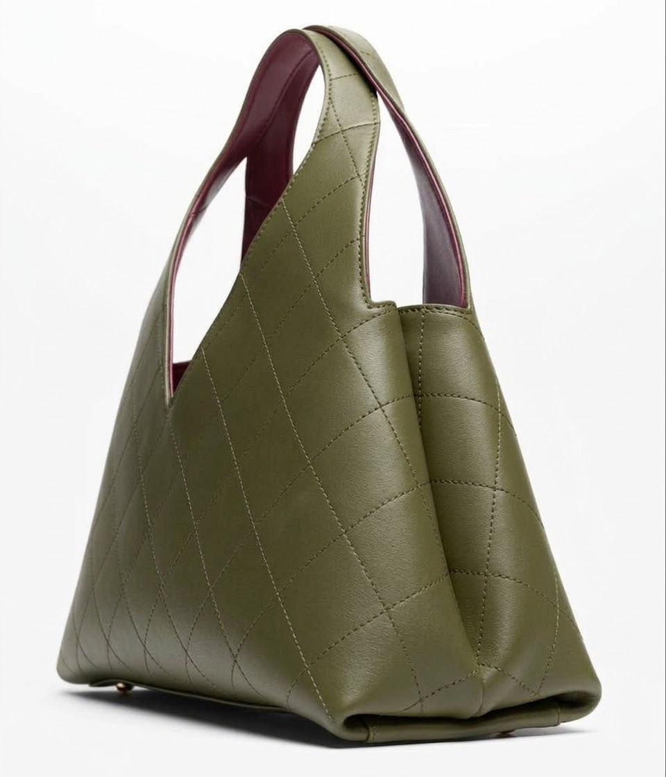 Shopping Bag Calfskin with gold chain