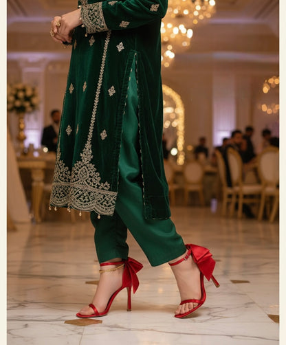 SATIN HEELS WITH BOW