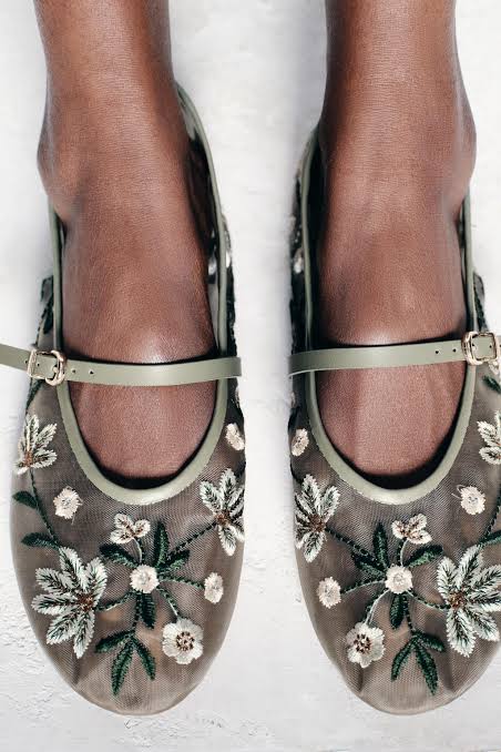 IMPORTED EMBROIDERY BALLERINA