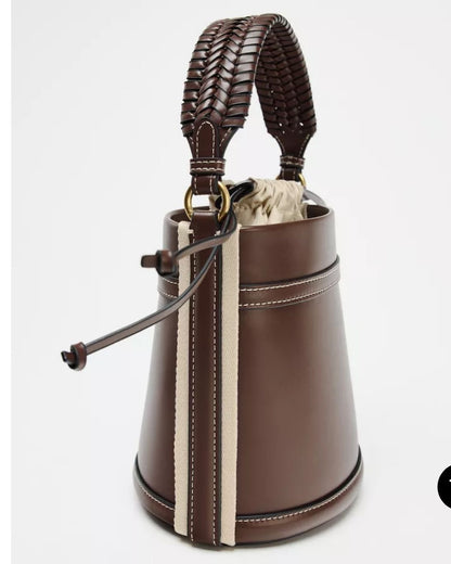 IMPORTED HANDLE BUCKET BAG
