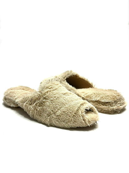 Fur slippers