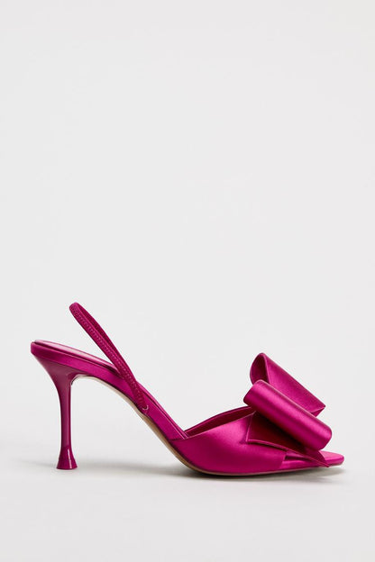 Zara Satin Heels Imported