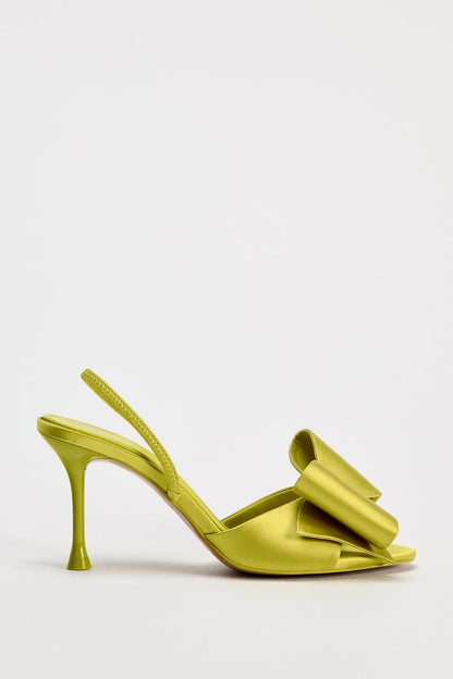 Satin heels imported