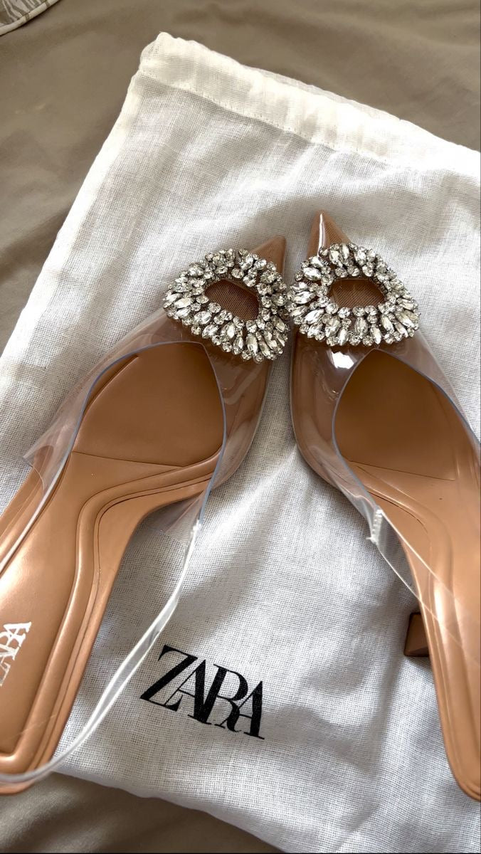 ZARA embellished heels