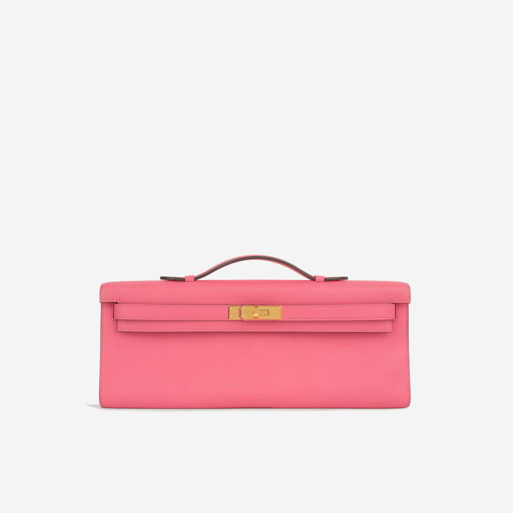 HERMÈS Kelly Cut Clutch - Rose Azalee