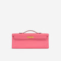 HERMÈS Kelly Cut Clutch - Rose Azalee