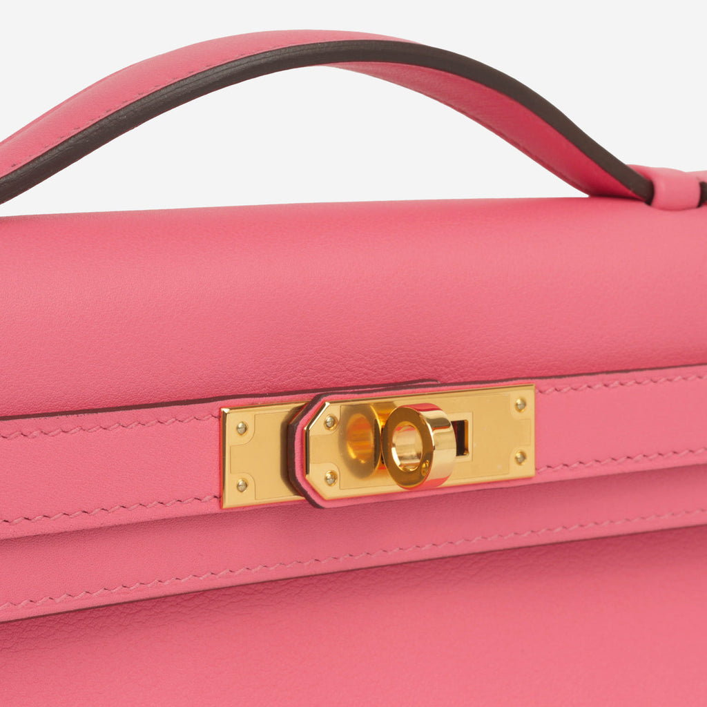 HERMÈS Kelly Cut Clutch - Rose Azalee
