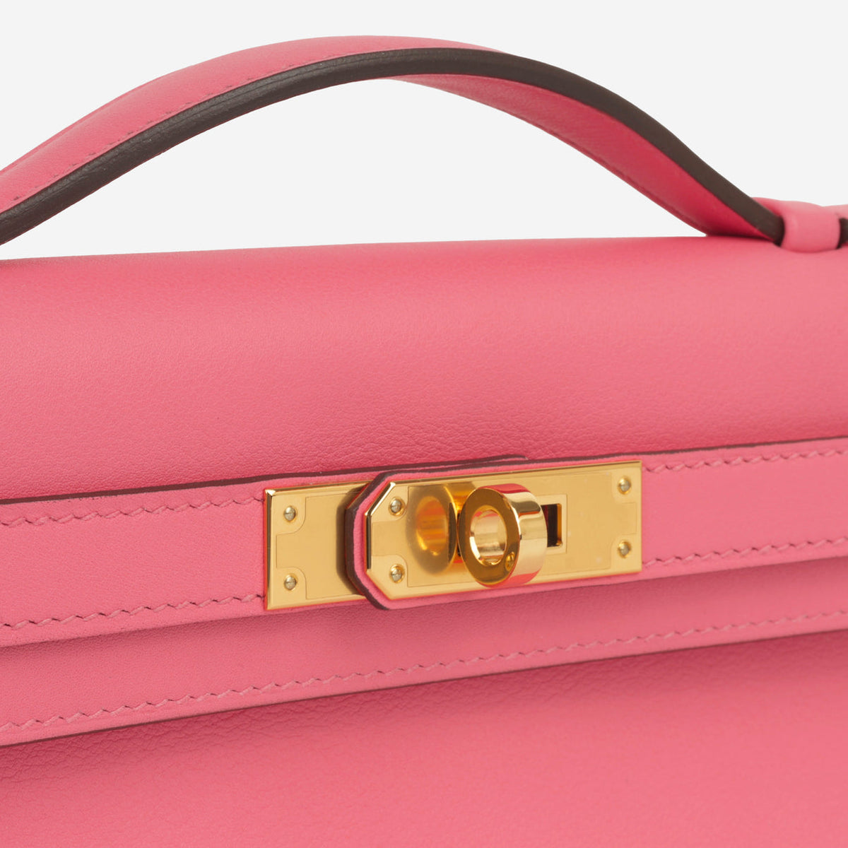 HERMÈS Kelly Cut Clutch - Rose Azalee