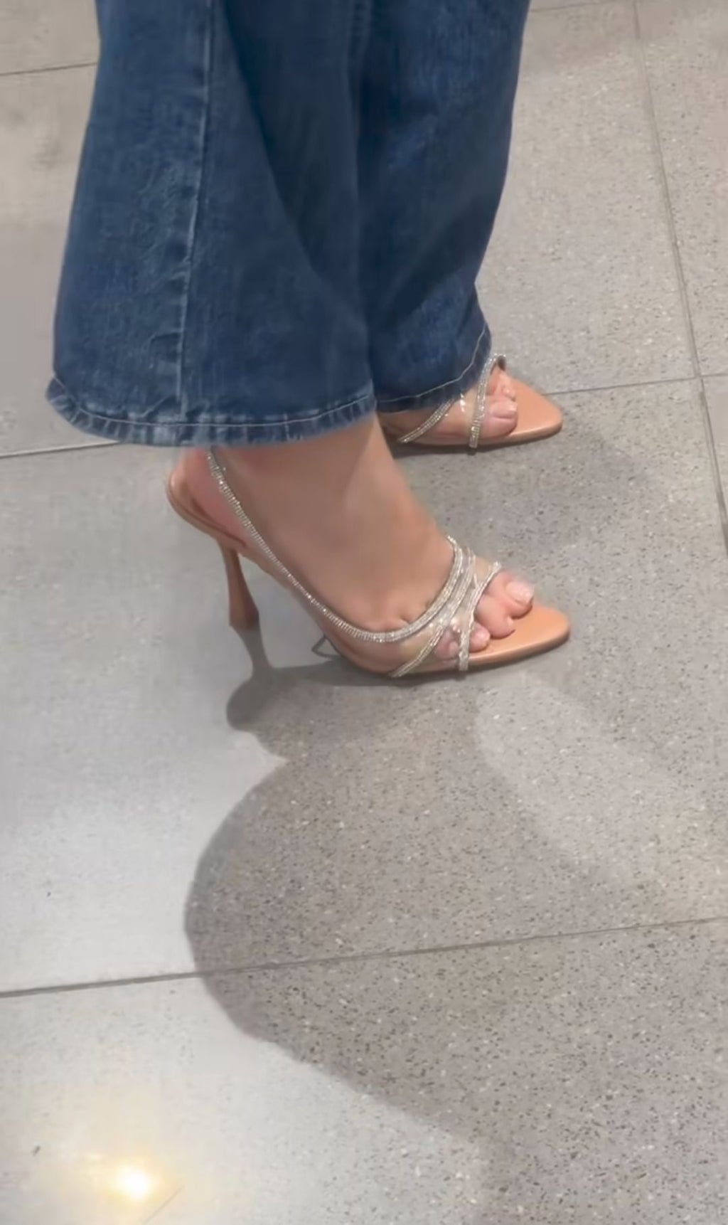 ZARA RHINESTONE HEEL