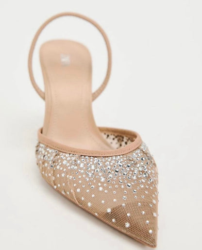 Swarovski pointed heels imported