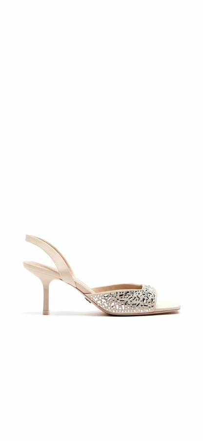 ZARA DECORATIVE HEELED SANDALS