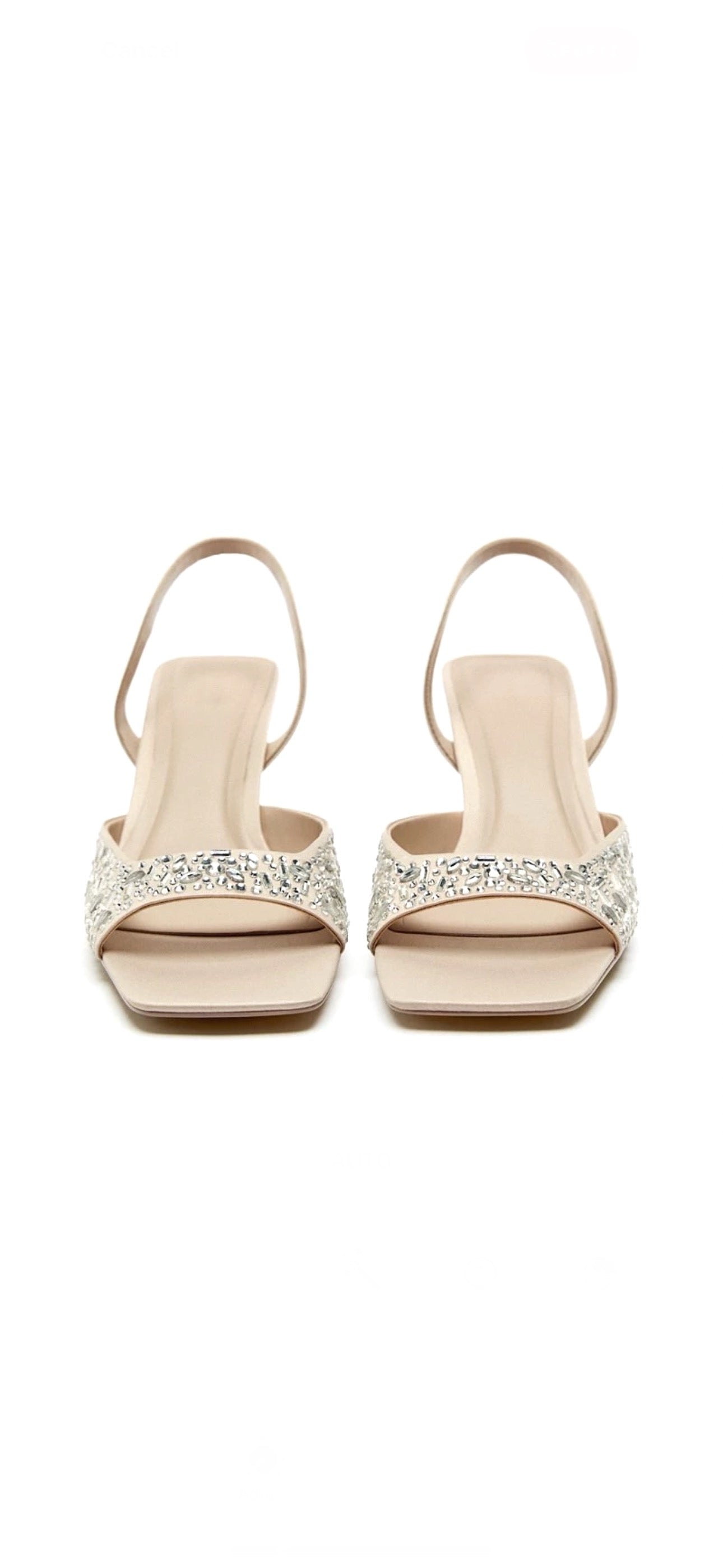 ZARA DECORATIVE HEELED SANDALS