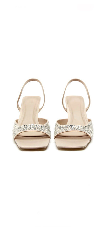 ZARA DECORATIVE HEELED SANDALS