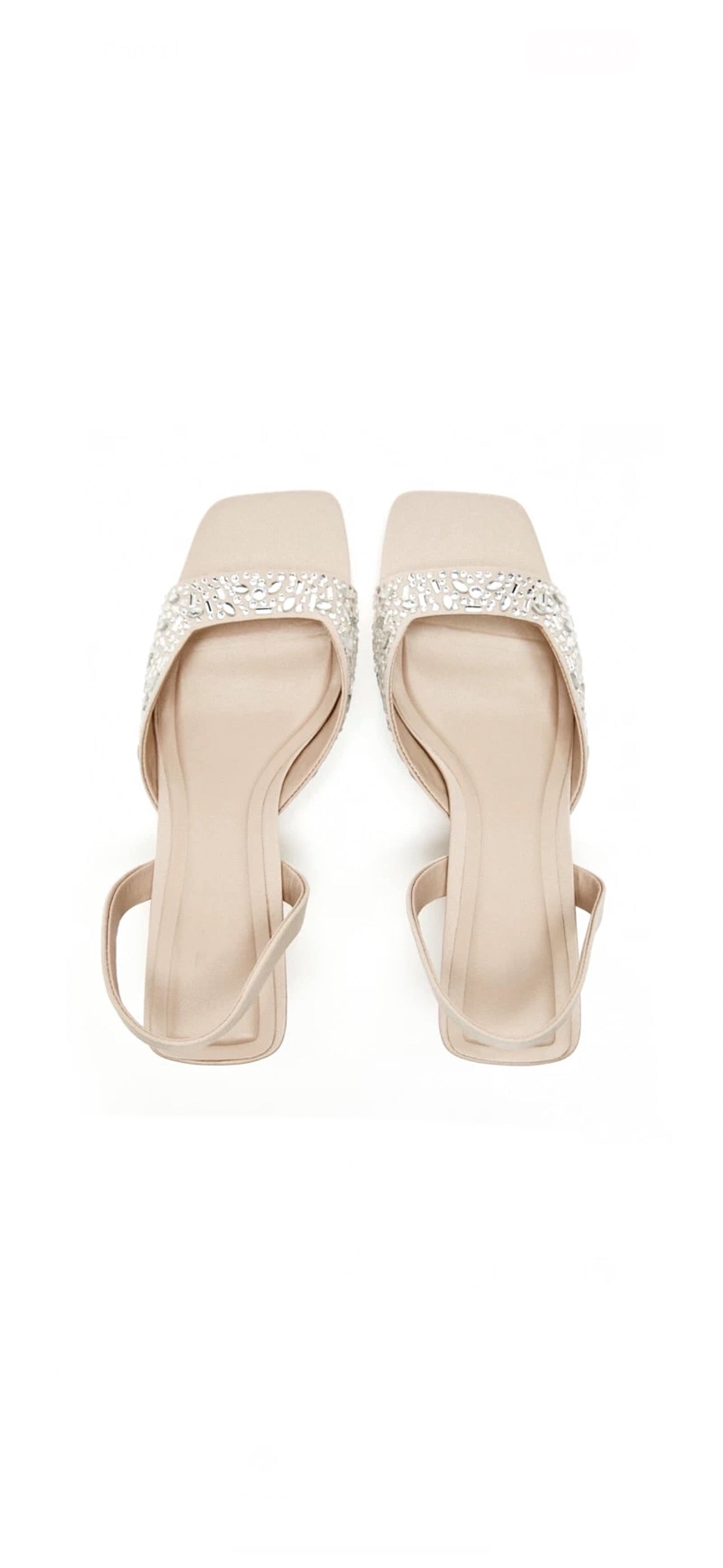ZARA DECORATIVE HEELED SANDALS