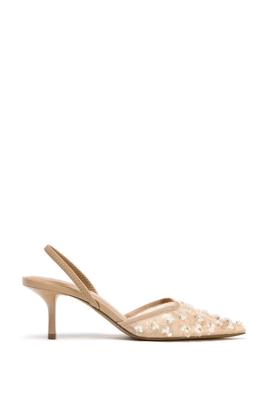 ZARA FAUX PEARL SLINGBACK