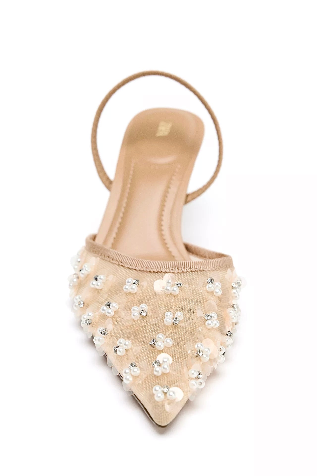 ZARA FAUX PEARL SLINGBACK