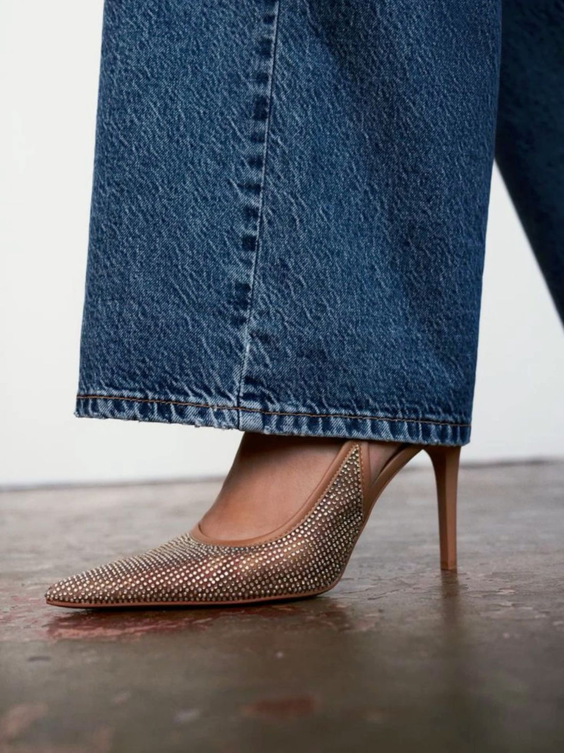 ZARA RHINESTONE SLINGBACK