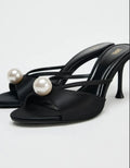 PEARL HEELS SANDLAS