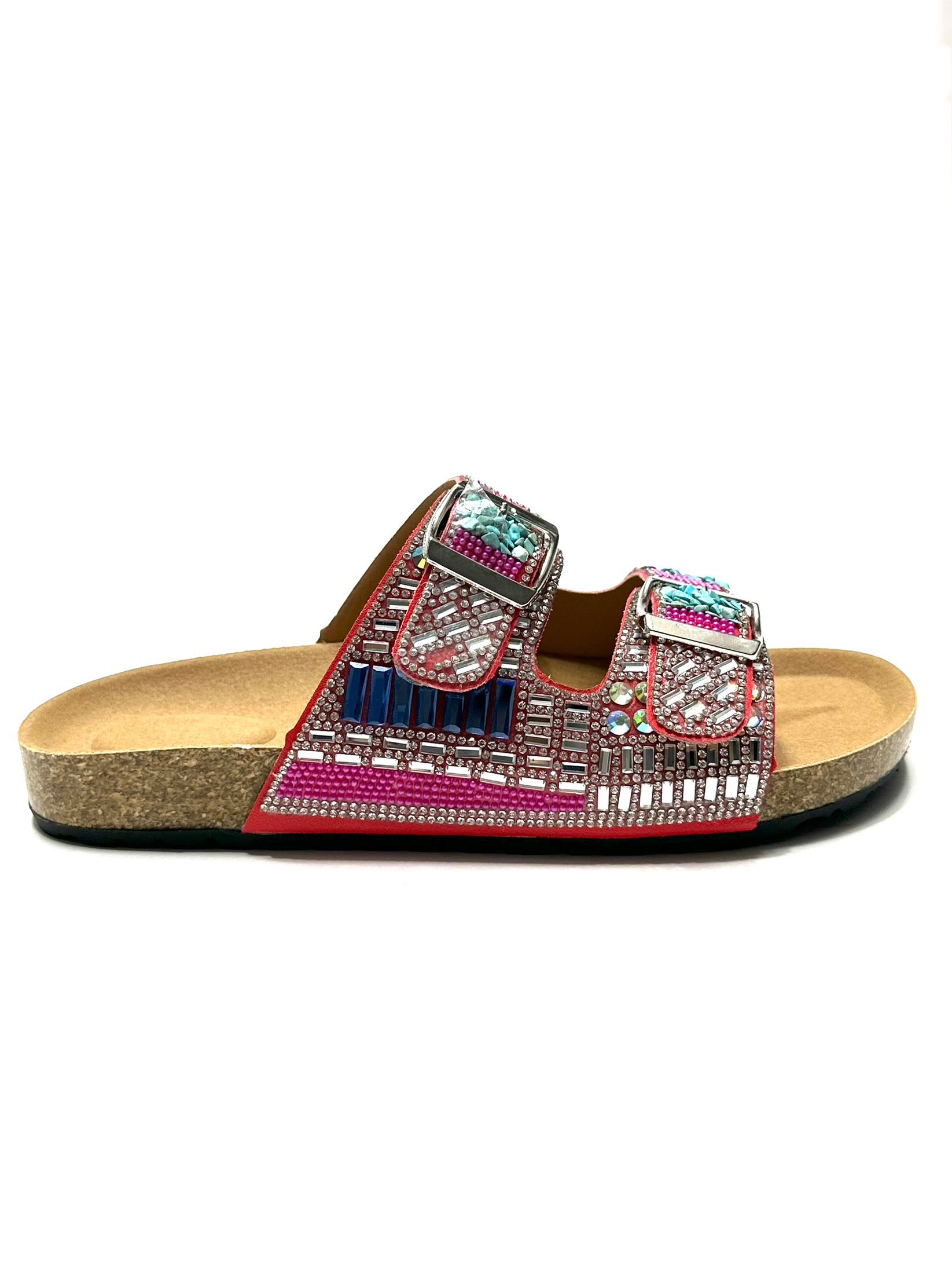 Multi-stones-slipper-medicated