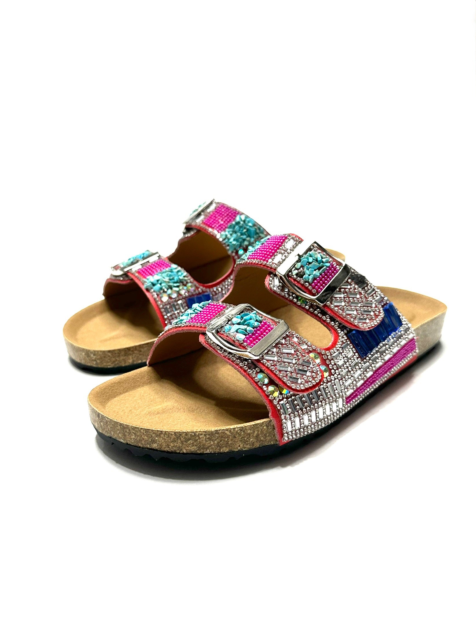 Multi-stones-slipper-medicated