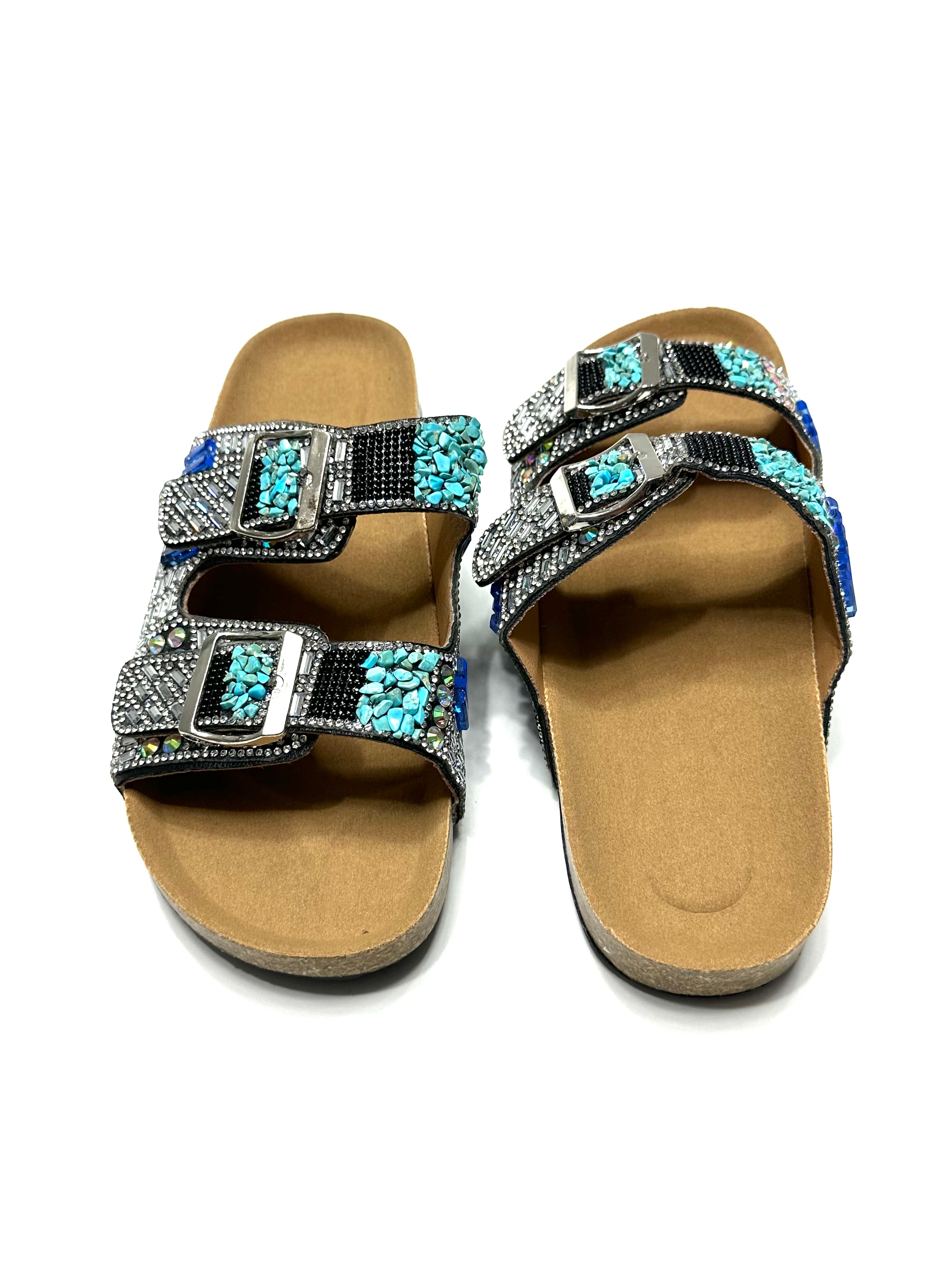 Multi-Stones-medicated-slippers