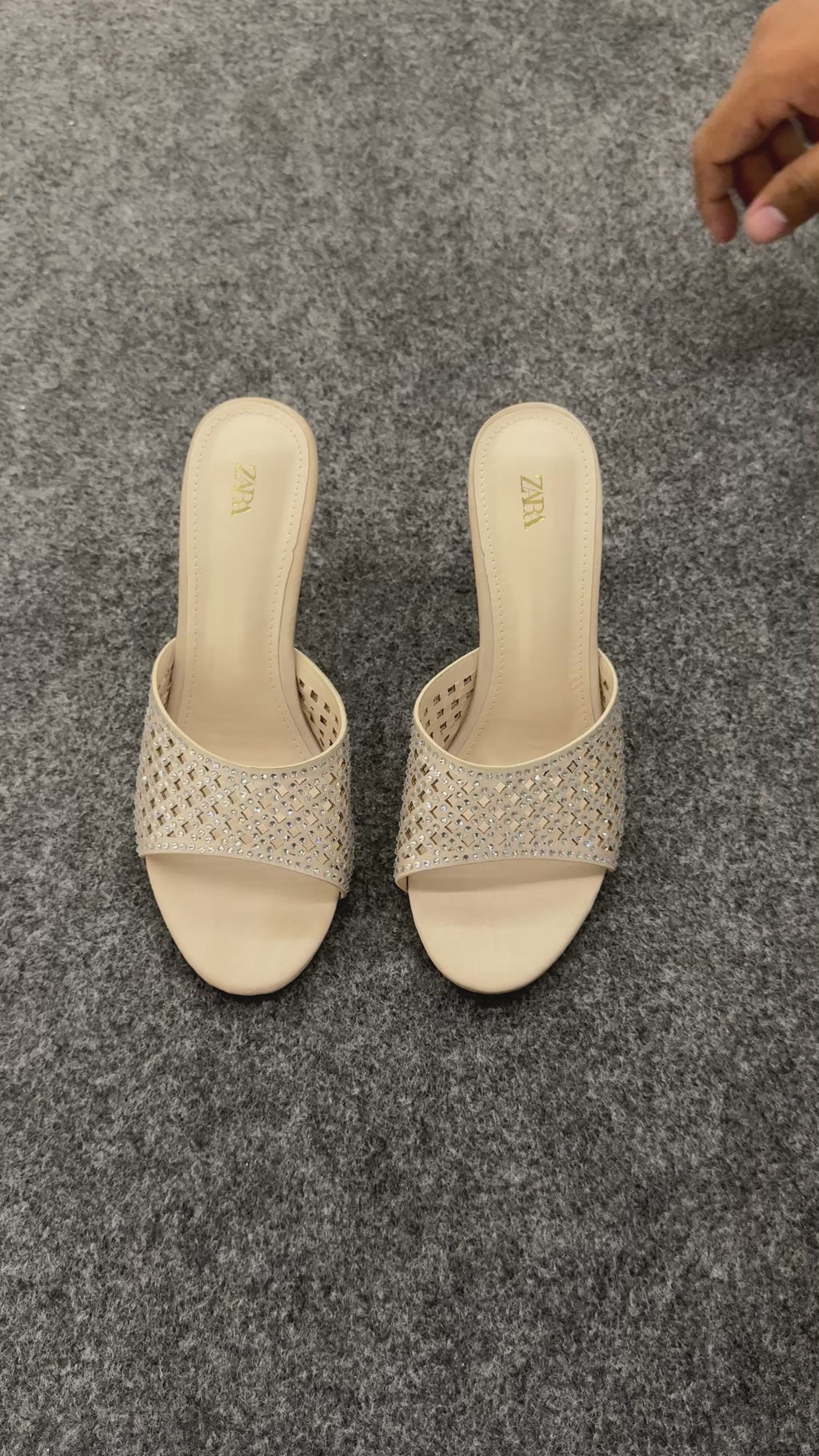 SPARKLY HEELED SANDALS