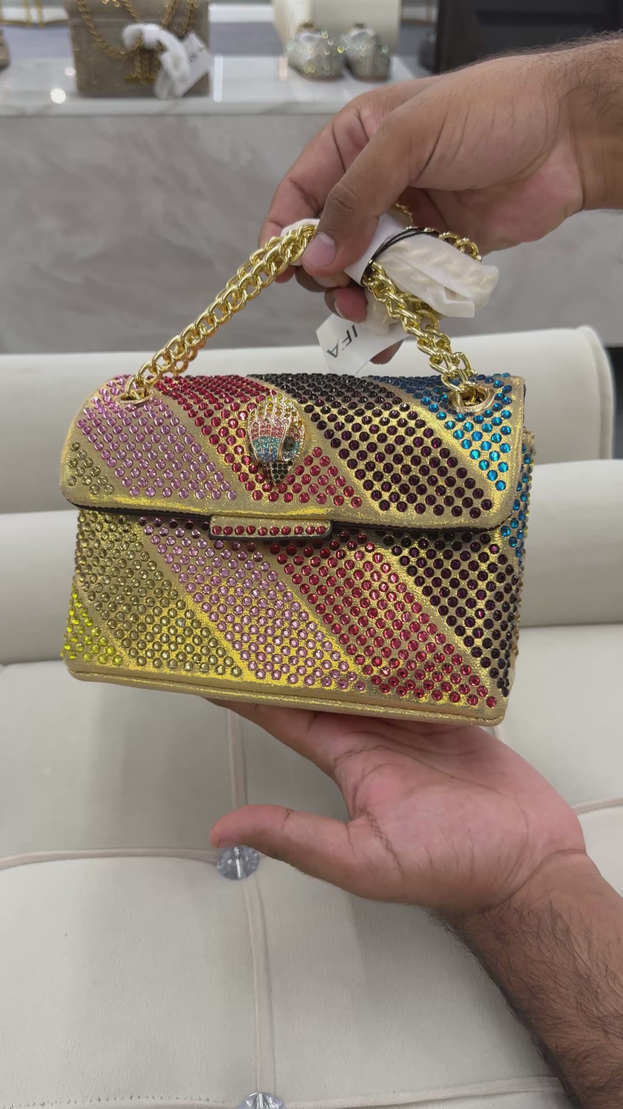 MINI FABRIC KENSINGTON BAG
