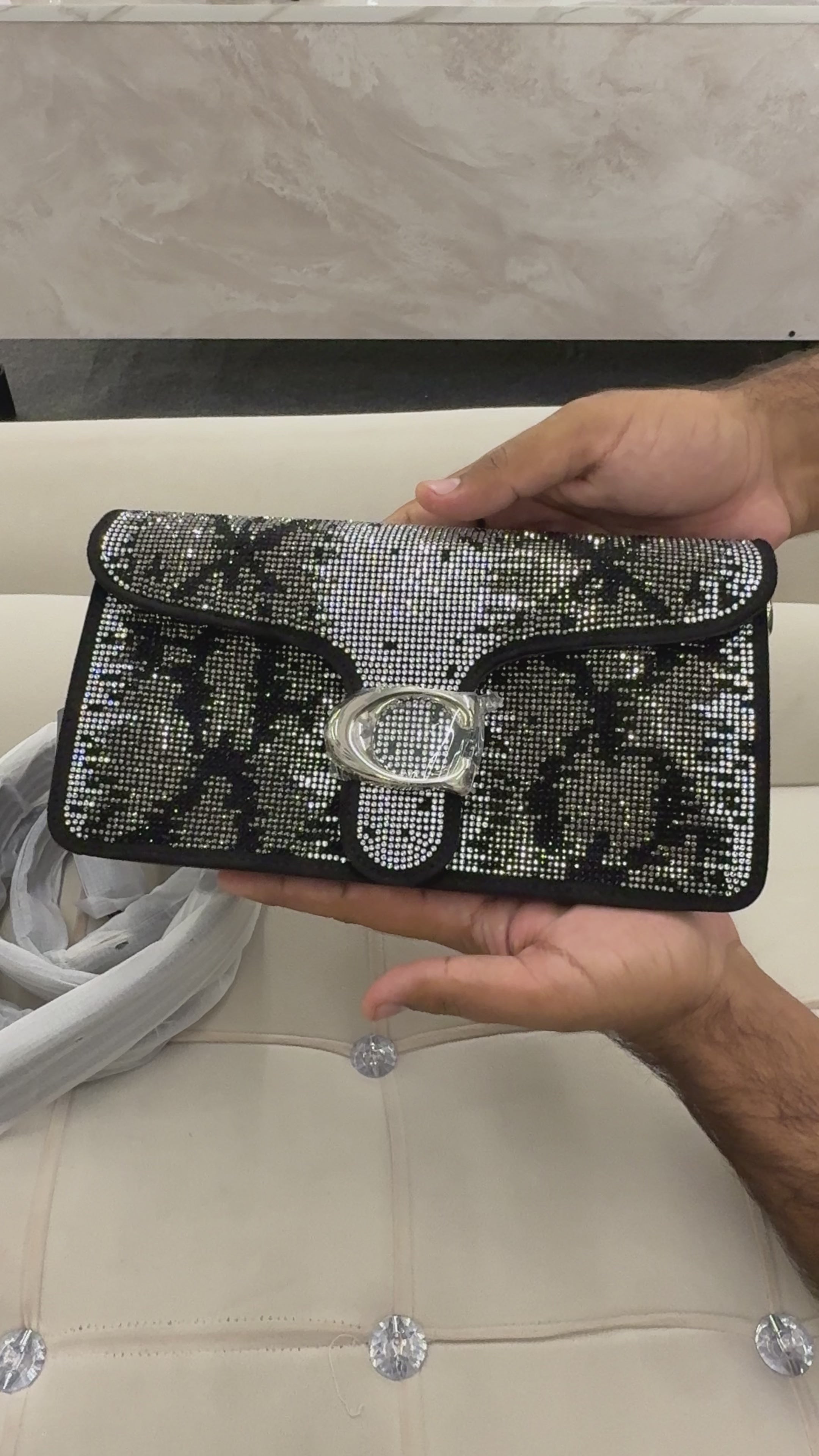 Tabby Shoulder Bag 26 With Snake Stones