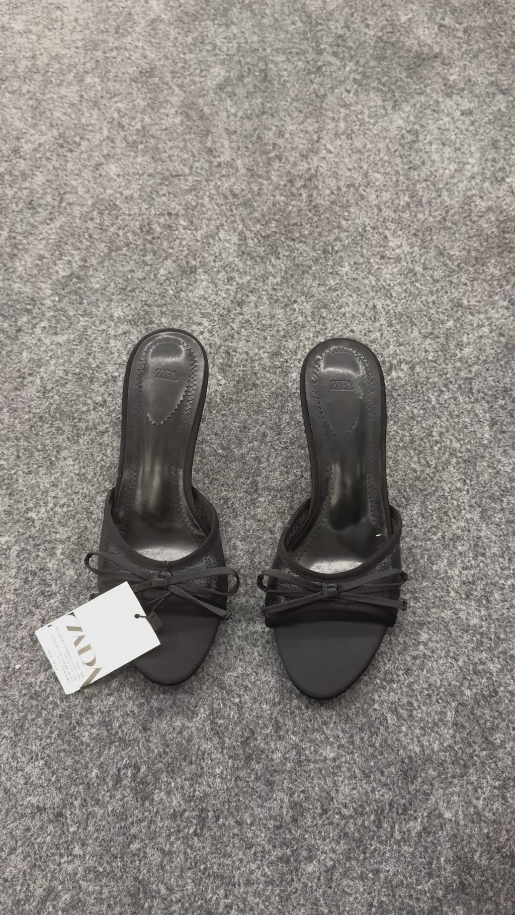 NET SANDALS WITH BOW