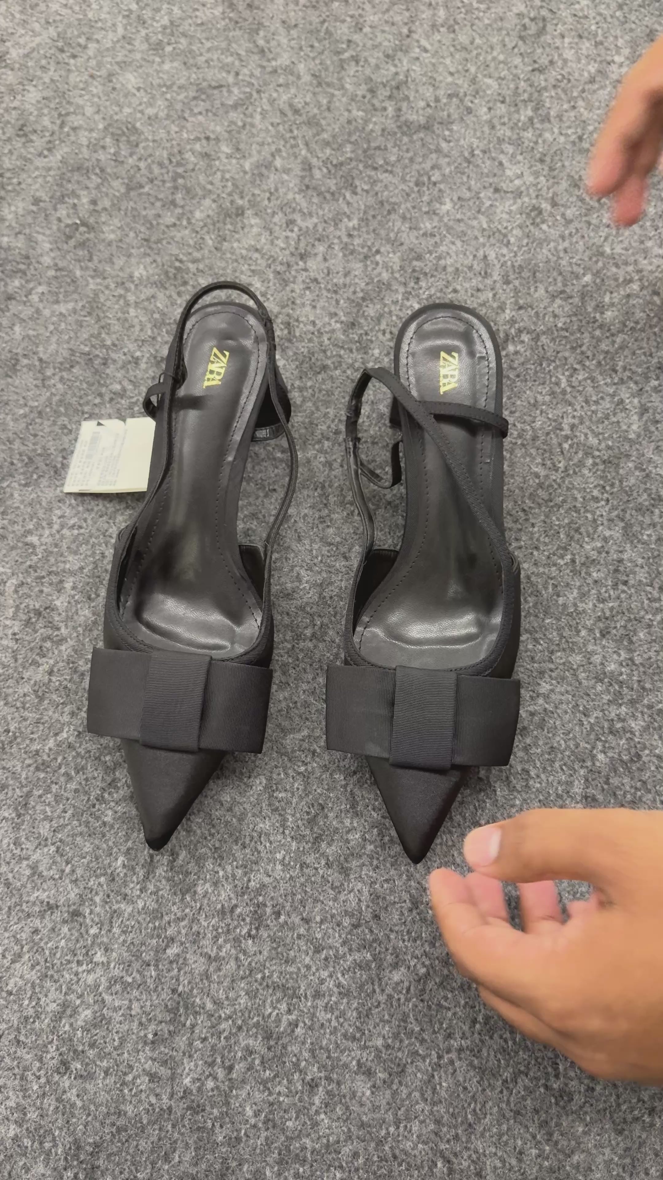 SLINGBACK HEELS WITH BOW DETAIL