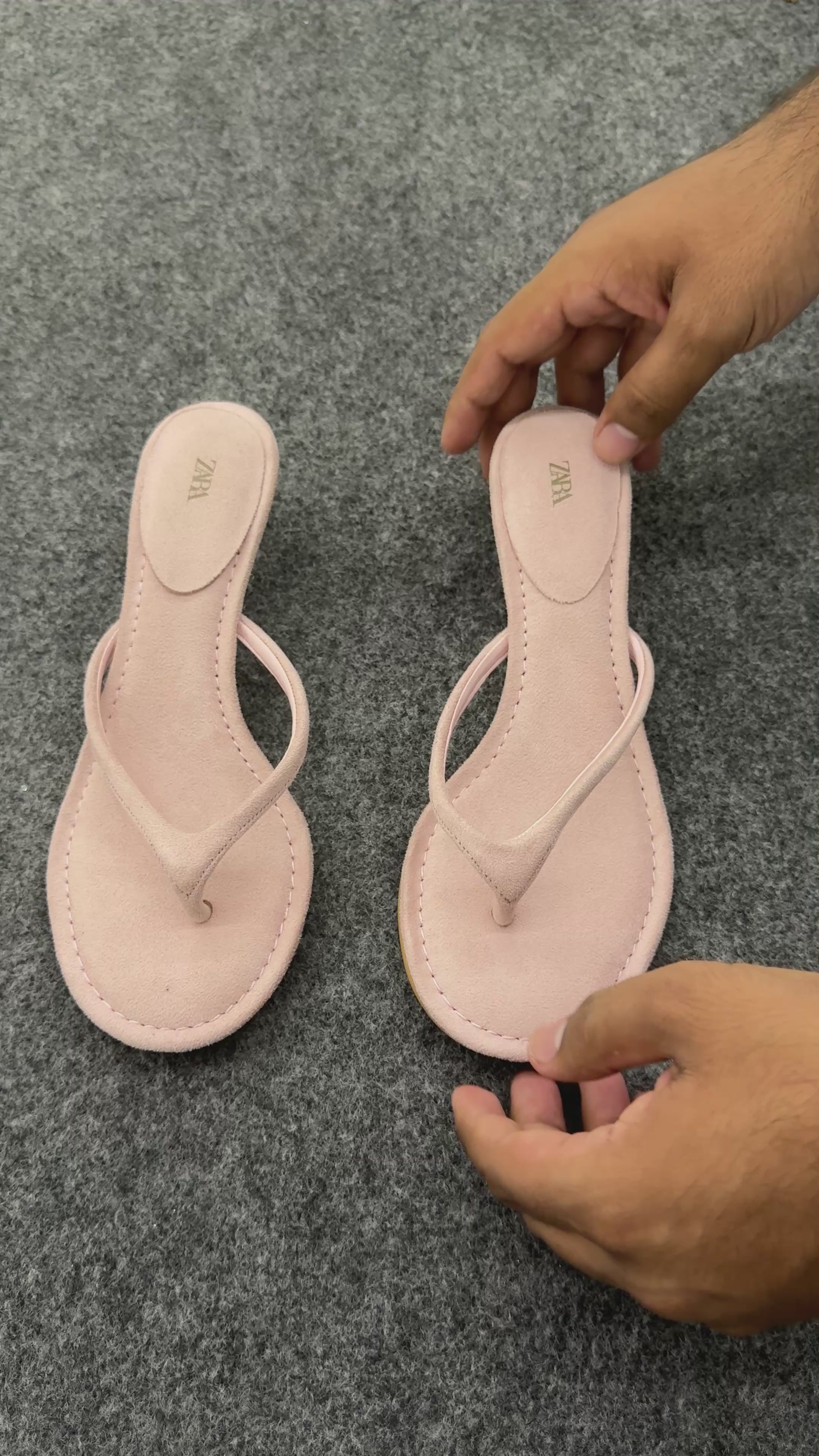 SPLIT SUEDE HEELED SANDALs