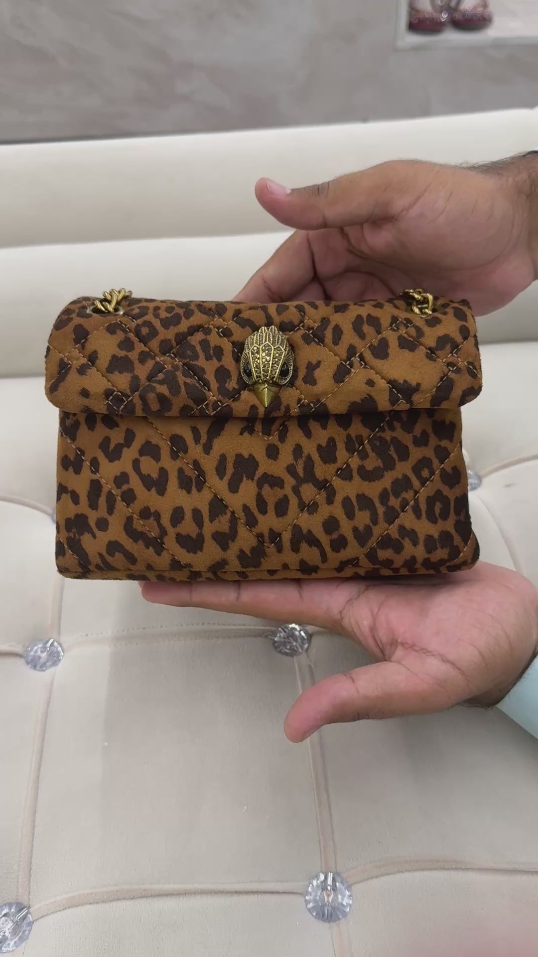 MINI SUEDE KENSINGTON BAG