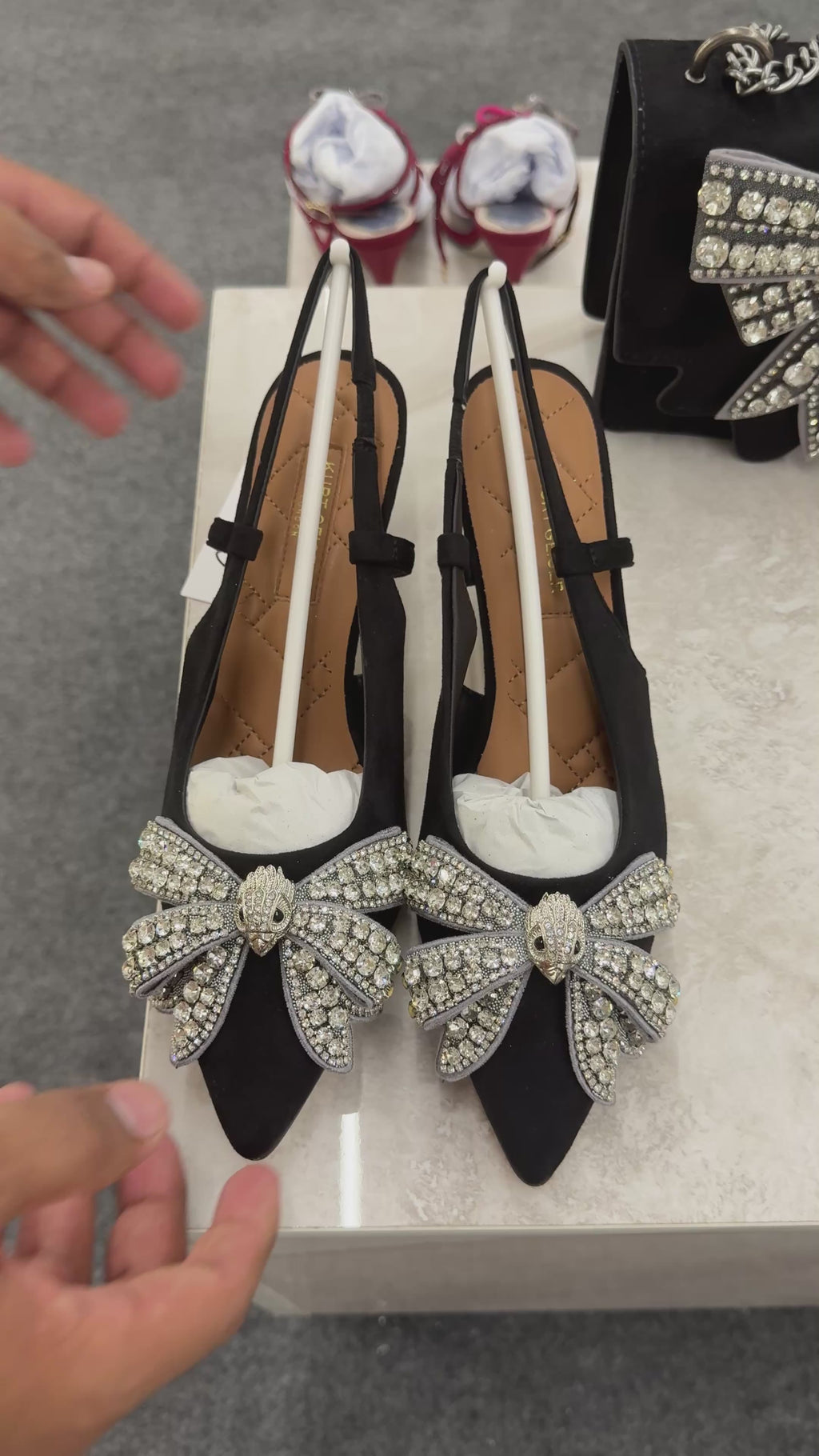 BELGRAVIA BOW SLING HEELS