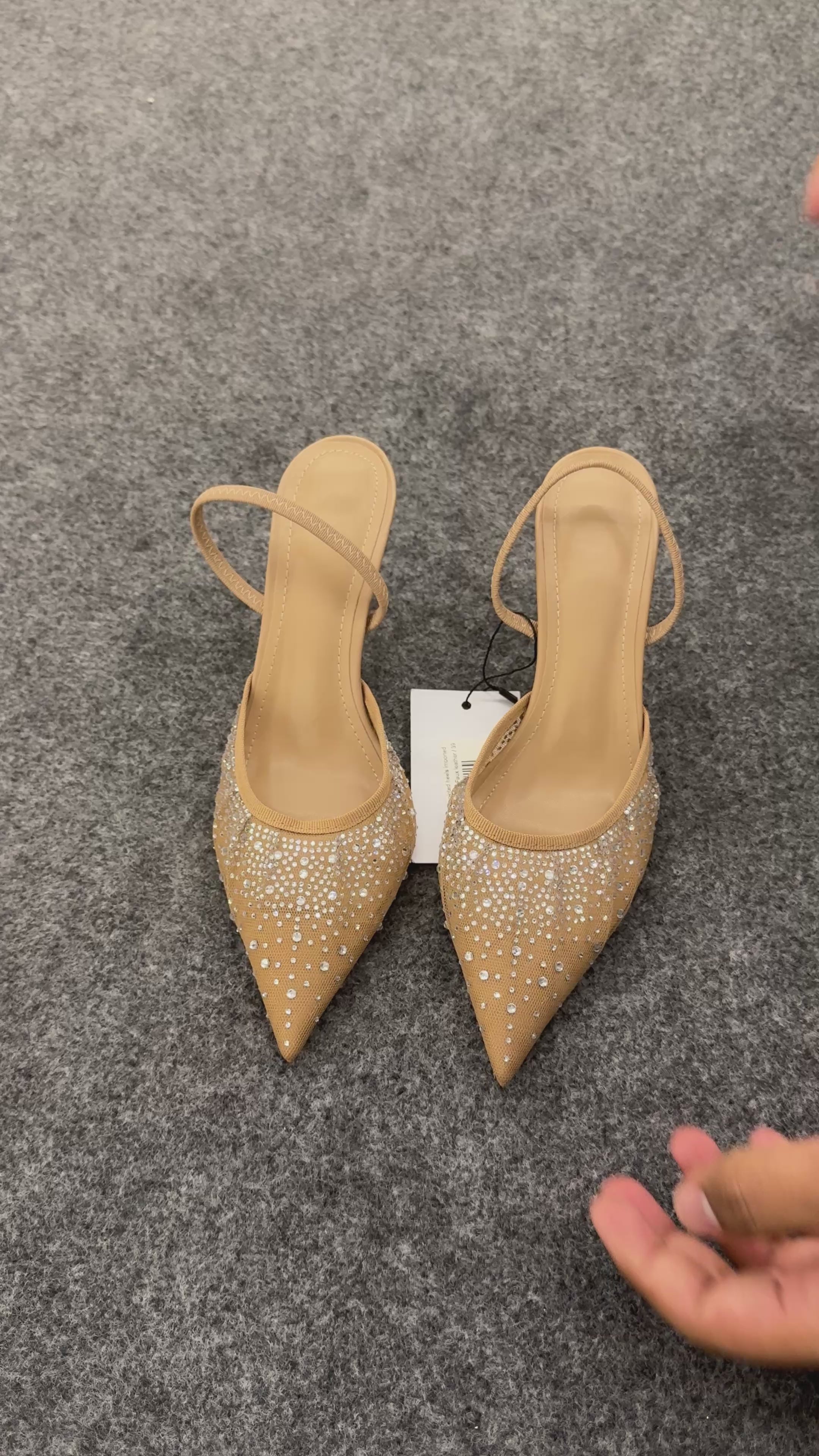Swarovski pointed heels imported