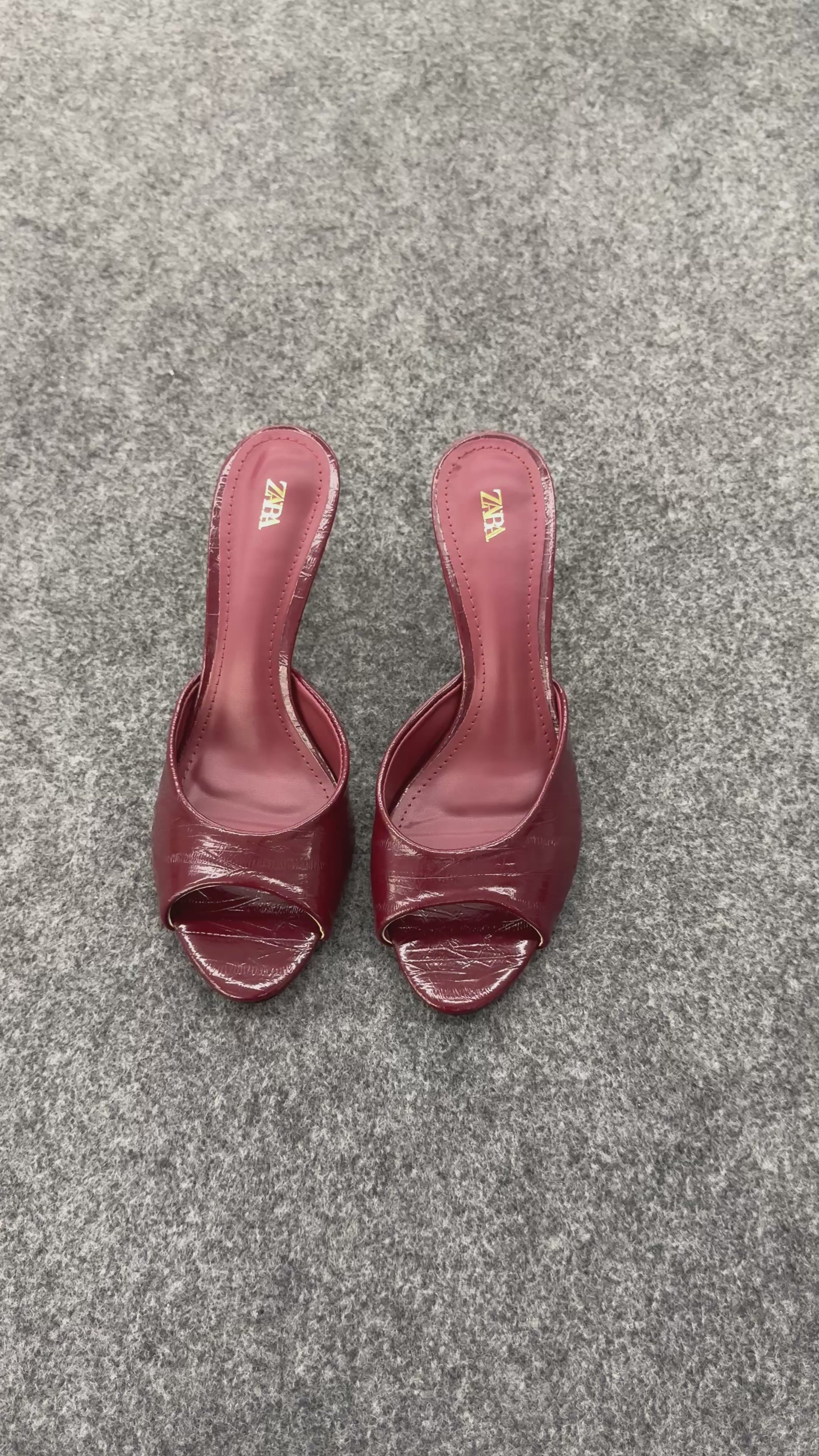 LEATHER HEELED MULES